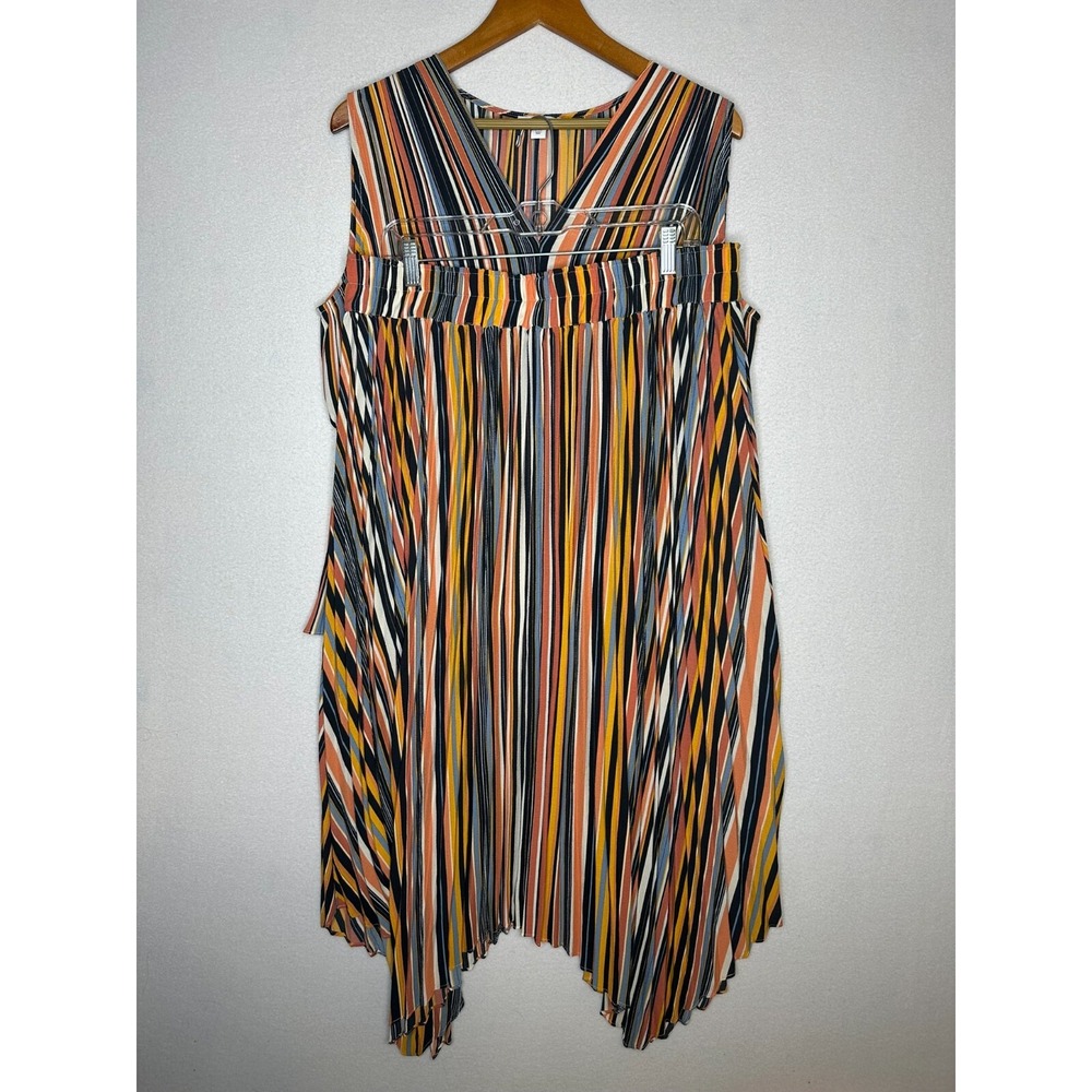 Nine West Sleeveless Top and Matching Skirt Set Multicolor Stripe Womens XXL
